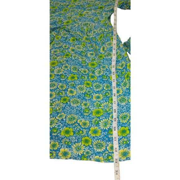 BP Dress Size S Blue Green Floral - Picture 5 of 12